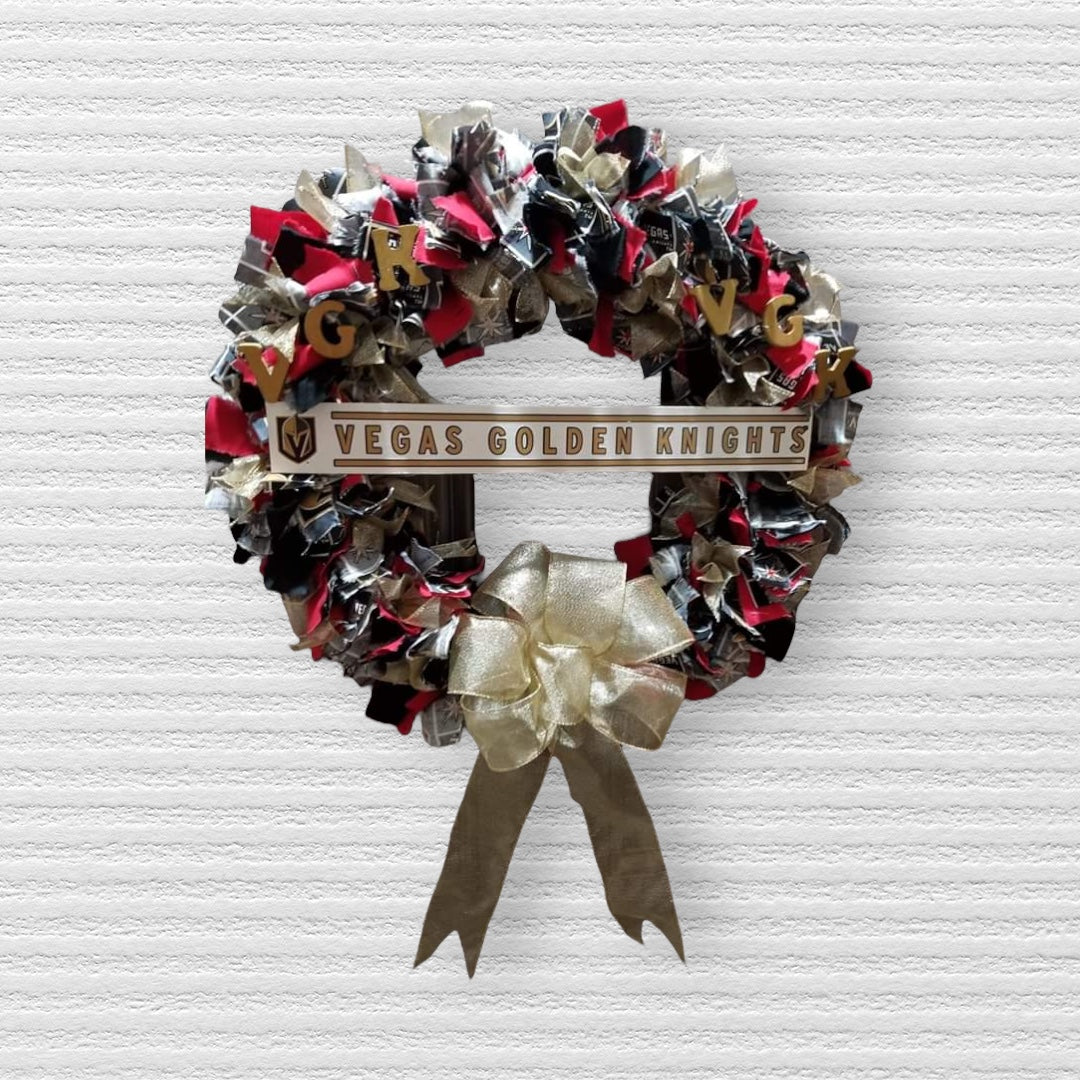 Vegas Golden Knights Wreath (Dark colors)