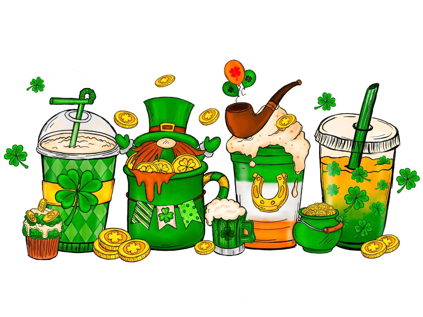 St. Patricks Day Cups