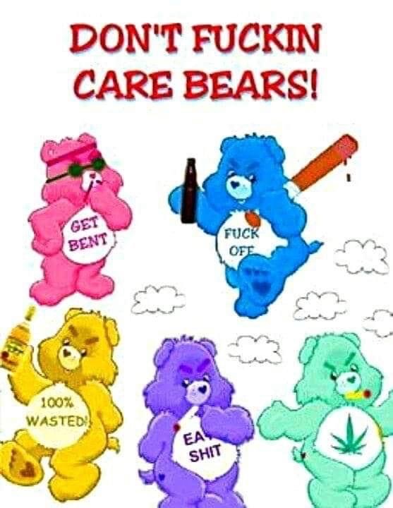 Don't Care Bear Cups (Explicit)